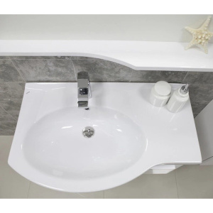 Тумба с раковиной Aquaton Инди 80 1A1884K0ND010 белая