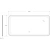 Зеркало Cezares Stylus 140х70, с подсветкой, с антизапотевателем