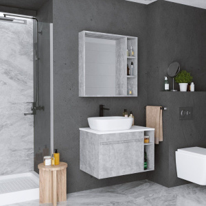 Зеркало Grossman Фалькон 80 бетон