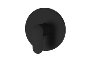 Смеситель для душа (внешняя и скрытая часть) Aquatek AQ1866MB Ника, черный матовый