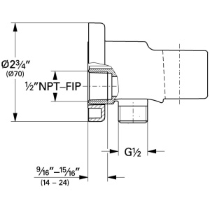 Шланговое подключение с держателем для душа Grohe Relexa 28629000