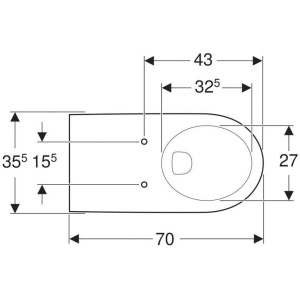 Унитаз подвесной Geberit Selnova 500.262.01.1