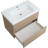 Тумба с раковиной ASB-Woodline Риола 80 капучино