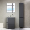Тумба с раковиной AM.PM Gem S 60 графит матовый, напольная, с 3 ящиками