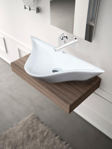 Раковина накладная глянцевая белая 575х310х130 WeltWasser AISBACH 78205 GL-WT (10000008696)