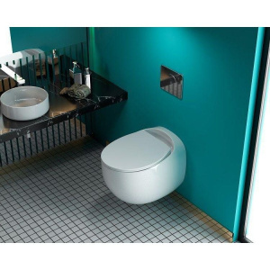 Унитаз подвесной Art&Max Forli AM020CHR/SC с микролифтом, белый