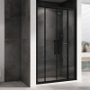 Душевая дверь в нишу Abber Schwarzer Diamant AG33140BH 140 см, профиль черный, стекло прозрачное