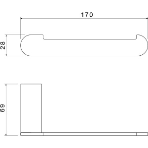 Держатель туалетной бумаги Акватек Лира AQ4408CR хром