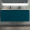 Тумба с раковиной Cezares Stylus 140, blu petrolio