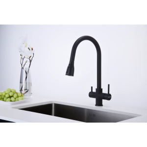 Смеситель для кухни Paulmark Lange 214212-401, антрацит