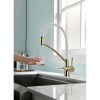 Смеситель для кухни Paulmark Siegen Si213111-Gw, золото, с гибким изливом