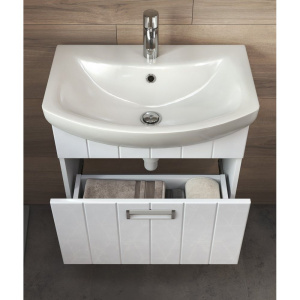 Купить Тумба с раковиной Vigo Diana 60 подвесная, 1 ящик в Москве с доставкой Тумба с раковиной Vigo Diana 60 подвесная, 1 ящик