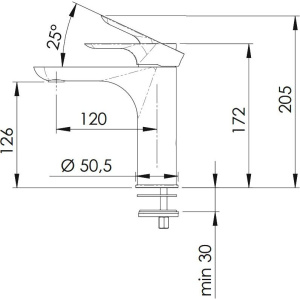 Смеситель для раковины Remer Infinity I12BO белый матовый