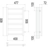 Полотенцесушитель водяной Terminus Аврора П6 400x600