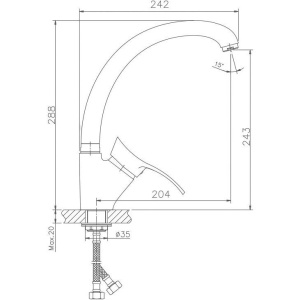 Смеситель для кухни Haiba HB01-2 HB4101-2