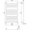 Полотенцесушитель водяной Стилье Универсал-53 100x50