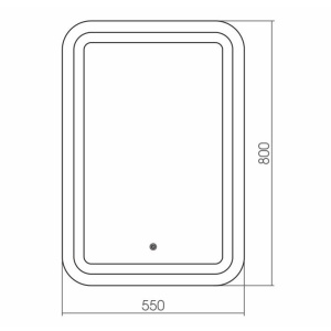 Зеркало Grossman Elegans 55 с подсветкой