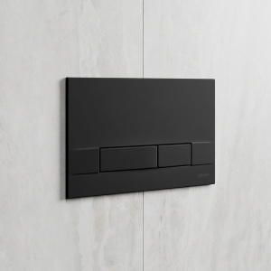 Кнопка смыва Lemark Bit 9802006 матовый черный soft touch