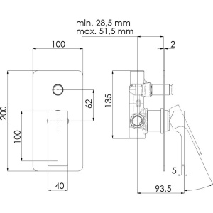 Купить Смеситель для ванны с душем Remer Absolute AU09 С ВНУТРЕННЕЙ ЧАСТЬЮ в Москве с доставкой Смеситель для ванны с душем Remer Absolute AU09 С ВНУТРЕННЕЙ ЧАСТЬЮ
