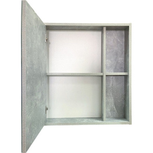 Зеркало-шкаф Runo Эко 60 серый бетон