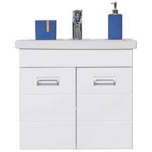 Тумба с раковиной Orange Таис 60 подвесная, белый глянец