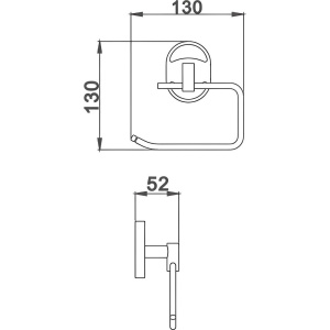Держатель туалетной бумаги Haiba HB19 03-3