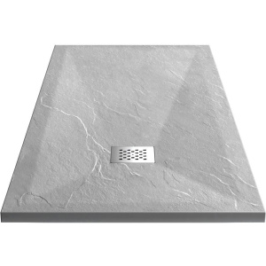 Купить Поддон для душа Vincea VST-4SR9016G 160x90 см, серый, с сифоном в Москве с доставкой Поддон для душа Vincea VST-4SR9016G 160x90 см, серый, с сифоном