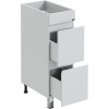 Тумба с раковиной СанТа Марс 29, R 2 ящика, напольная, для стиральной машины