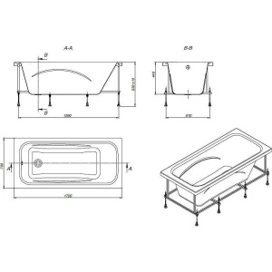Ванна Roca Line ZRU9302924 170x70, акрил
