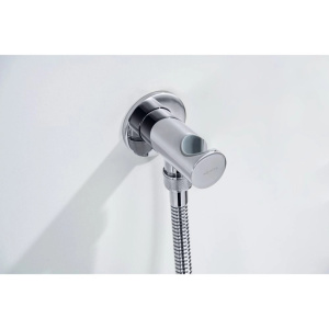 Шланговое подключение с держателем для душа Aquatek AQ2464CR хром