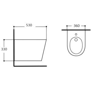Биде подвесное Aquatek Вега AQ1057-MG