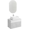 Мебель для ванной AQUATON Марбл 80 слэйт, белая матовая, раковина 32700B000