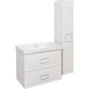 Тумба с раковиной La Fenice Cubo Twin 80 белая