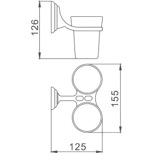 Стакан Haiba HB15 08 двойной