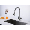 Смеситель для кухни Paulmark Lange 214212-GM, вороненая сталь