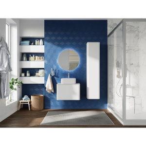 Купить Мебель для ванной STWORKI Ноттвиль 60 белая, без выреза под смеситель, подвесная, российская (гарнитур, мебель) в Москве с доставкой Мебель для ванной STWORKI Ноттвиль 60 белая, без выреза под смеситель, подвесная, российская (гарнитур, мебель)