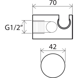 Купить Шланговое подключение Ravak 706.00 держатель для душа в Москве с доставкой Шланговое подключение Ravak 706.00 держатель для душа