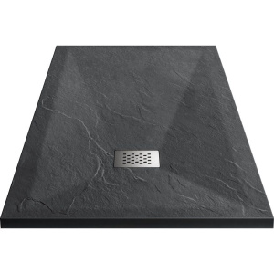 Поддон для душа Vincea VST-4SR9010A 100x90 антрацит, с сифоном