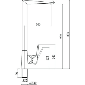 Смеситель для раковины Savol S-005512H