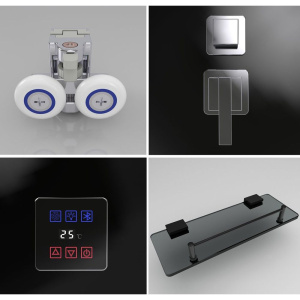 Купить Душевая кабина Black&White Galaxy G8800 с низким поддоном в Москве с доставкой Душевая кабина Black&White Galaxy G8800 с низким поддоном