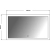 Зеркало Art&Max Soli 120х70 с подсветкой