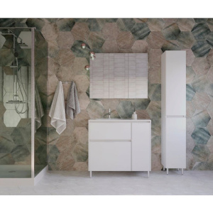 Шкаф-пенал Style Line Даллас 30 Люкс Plus универсальный, белый