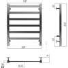 Полотенцесушитель электрический Terminus Ното П6 500х650