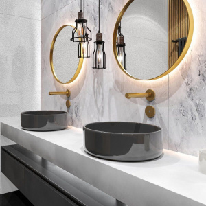 Смеситель для раковины Timo Saona 2373/17SM С ВНУТРЕННЕЙ ЧАСТЬЮ, золото матовое