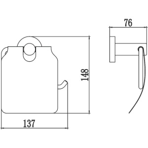 Держатель туалетной бумаги Savol 87 S-008751 хром