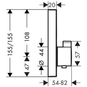 Купить Термостат со скрытой частью Hansgrohe ShowerSelect 15763000S в Москве с доставкой Термостат со скрытой частью Hansgrohe ShowerSelect 15763000S