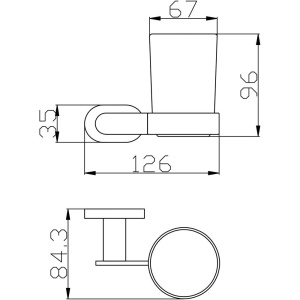 Стакан Rav Slezak Yukon YUA0201CMATZ черный матовый, золото