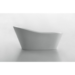 Акриловая ванна BelBagno BB63-1800-W0 180x80 см, отдельностоящая, овальная, с ножками, с донным клапаном