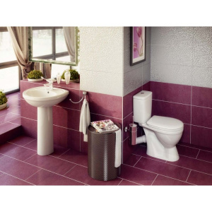 Купить Унитаз-компакт Rosa Лира белый в Москве с доставкой Унитаз-компакт Rosa Лира белый