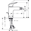 Смеситель для биде Hansgrohe Logis 71200000